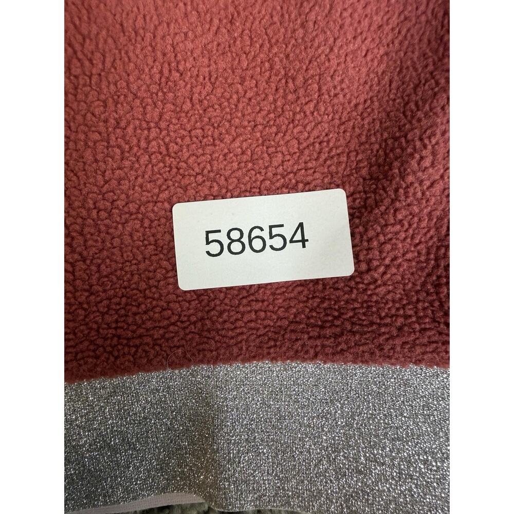 Nike Sweatshirt Womens M Red Fleece Pullover Colorblock Glitter CJ0007-661 - Picture 12 of 12